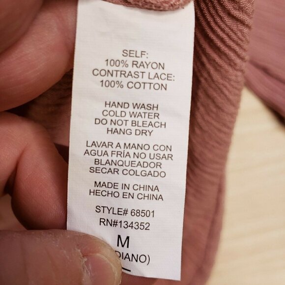 Ambiance Dusty Rose Off Shoulder Cropped Blouse - Picture 5 of 5